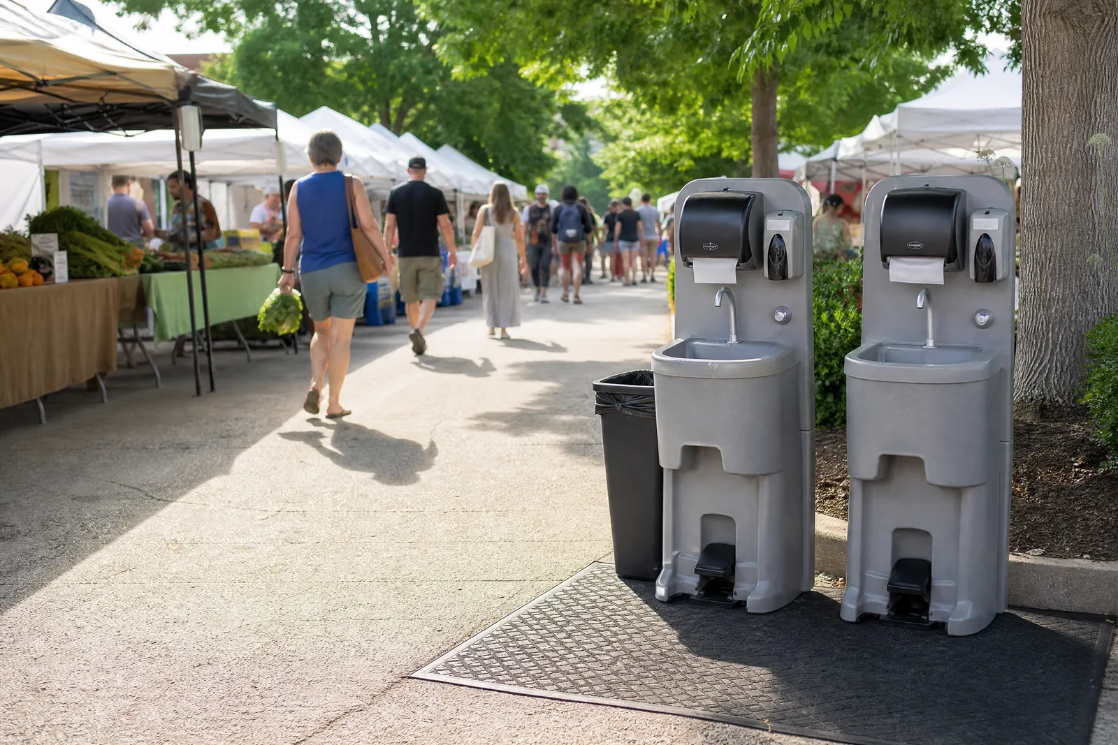 Event Portable Restrooms portable sanitation setup